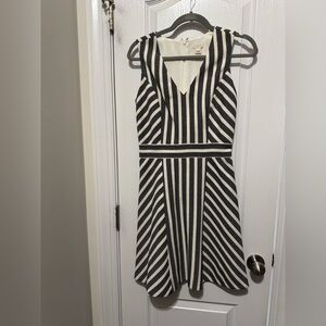 J. Crew Black and White Mini Dress
